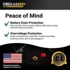 OBDLink MX+ Bluetooth OBD2 Scanner, Trip-Logger and Vehicle Data Monitor CN