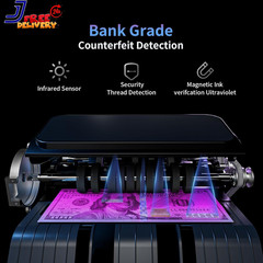 N60 Money Counter Machine Mixed Denominations Cash Counter with 3.5” HD Dual TFT