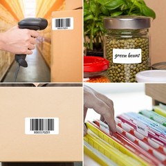 MFLABEL 12 Rolls of 1000 2-1/4 x 1-1/4 Inch Direct Thermal Perforated Shippin…