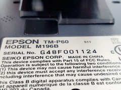 LOT OF 2 – Epson TM-P60II & TM-P60 Mobilink Bluetooth Thermal Receipt Printers