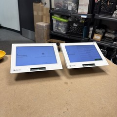 Lot of 2 Factory Reset Clover Mini Wi-Fi C305 Point of Sale System w/ Hub + PSU