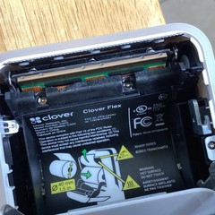 Clover Flex Credit Card Machine and Charger Model K400 c403 kit Locked!