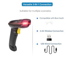 NETUM 2D Barcode Scanner Compatible 2.4G Wireless & Bluetooth USB 1D NT-1228BL