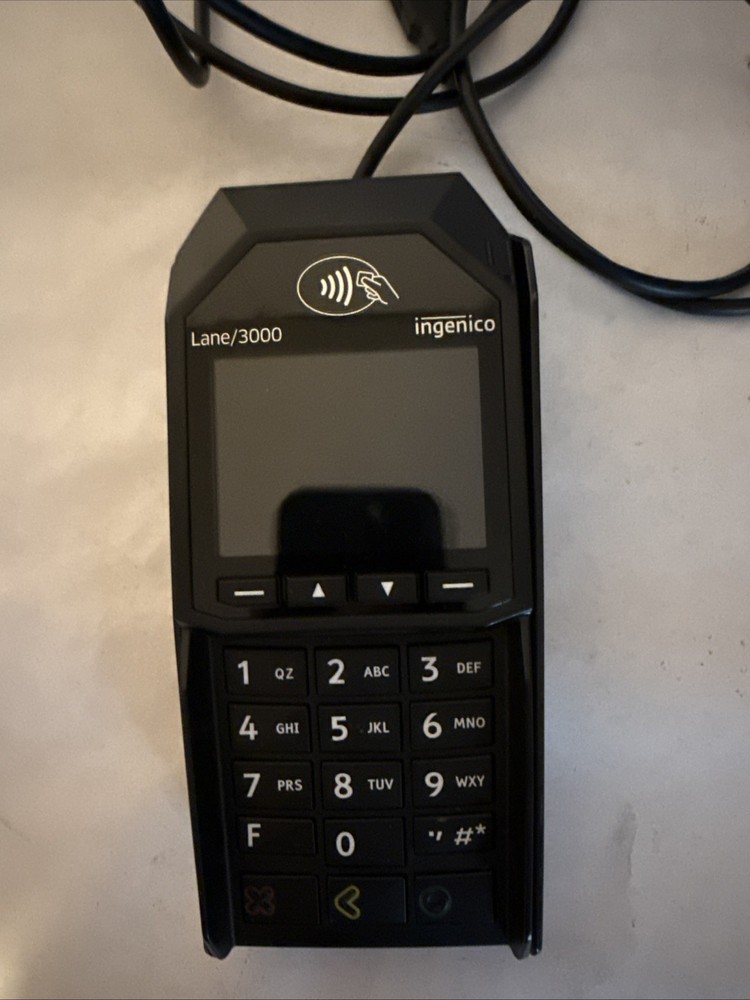 Ingenico Lane/3000 Payment Terminal Credit Card Touch with USB Cable Working