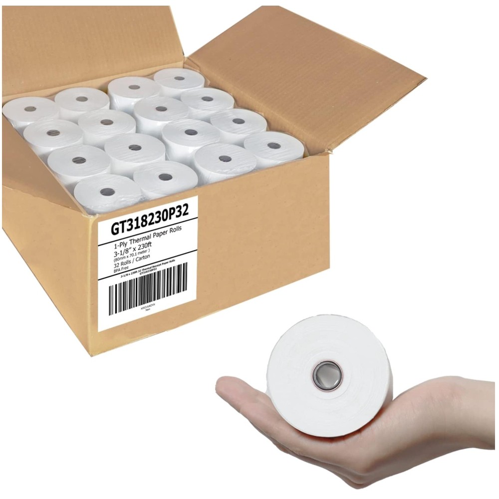 32 Rolls BPA Free Thermal Paper 3.125″ x 230′