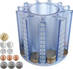 Coin Counter Change Sorter｜Pen & Pencil Holder as Desk Organizer｜Piggy