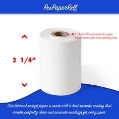 2 1/4″ x 85′ First Data FD130 FD50 FD55 FD100Ti Thermal Paper 50 Rolls !!!