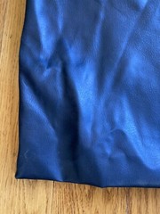 Large Currency Bank Deposit Bag Vinyl Zipper Bag 21.5 in x 14 in Navy Blue