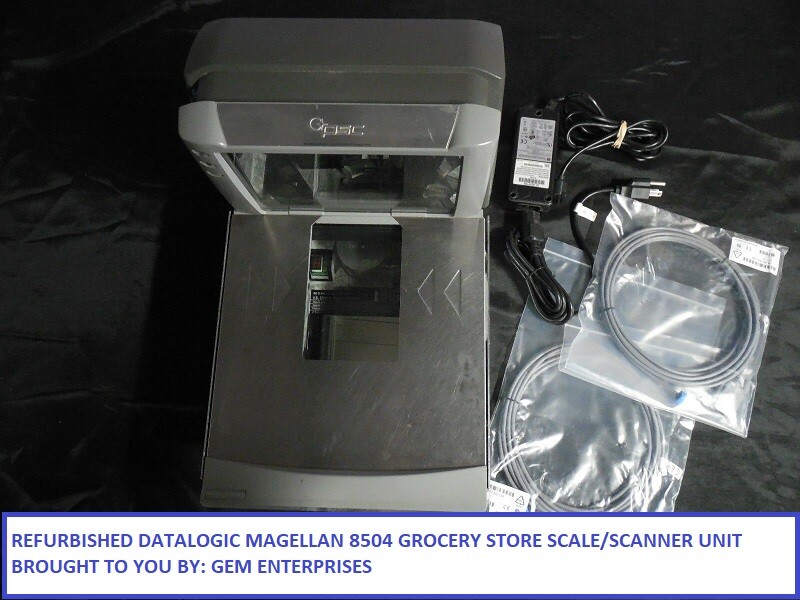 PSC Magellan Datalogic 8504 8500XT Grocery Scale Scanner USB Serial YR WARRANTY