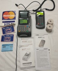 Lipman Nurit 3020 & 292 POS EDC Terminal Credit Card Reader Receipt Printer ASIS