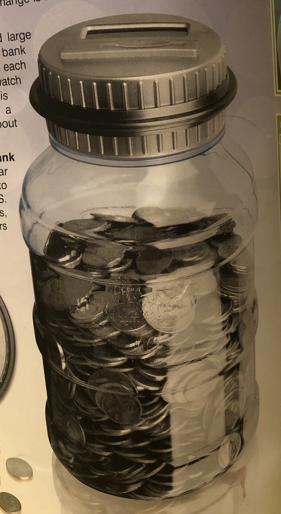 Shift 3 Auto Count Digital Coin Bank Automatically Totals Up Your Savings NEW