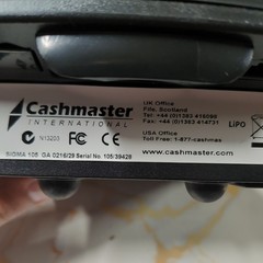 Cashmaster International Sigma 105 Cash Counting Scale w/ Battery no charger
