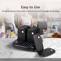 TD175S Restaurant Pager System, Pagers For Restaurant, 10 Beepers For Food Truck