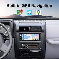 6.9-Inch Single Din Touchscreen Car Stereo – Android 2GB+64GB Type-C&USB Sing…