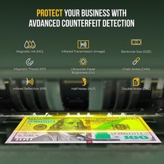Advanced Bill Counting Machine with Multi-Language Detection & 1-
