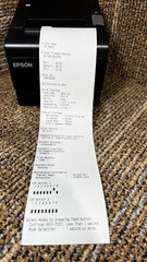 USB Epson TM-T88VI Point Of Sale Thermal Receipt Printer Power Supply Included!