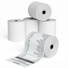Thermal Paper Rolls 3-1/8 x 230 Inches Premium POS Register Tape 5 Rolls