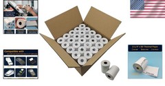2 1/4″ inch x 50’ft Thermal Paper 50 Rolls, BPA Free Receipt Paper, 58mm Ther…