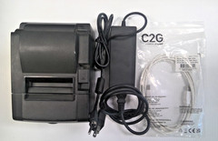 Star Micronic TSP100II 143IIU POS Receipt Printer AC Adapter+USB 2.0 A/B Cable