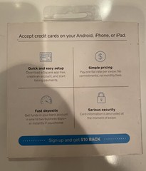 Square A-PKG-0206-01 Credit Debit Card Reader – White for Apple iPhone and…