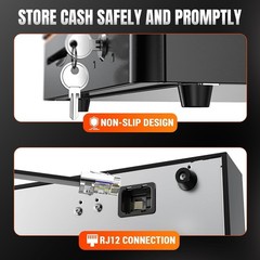 Tera 16 inch Auto Open Cash Drawer With Heavy Duty Insert Tray 5 Bill 8 Coin