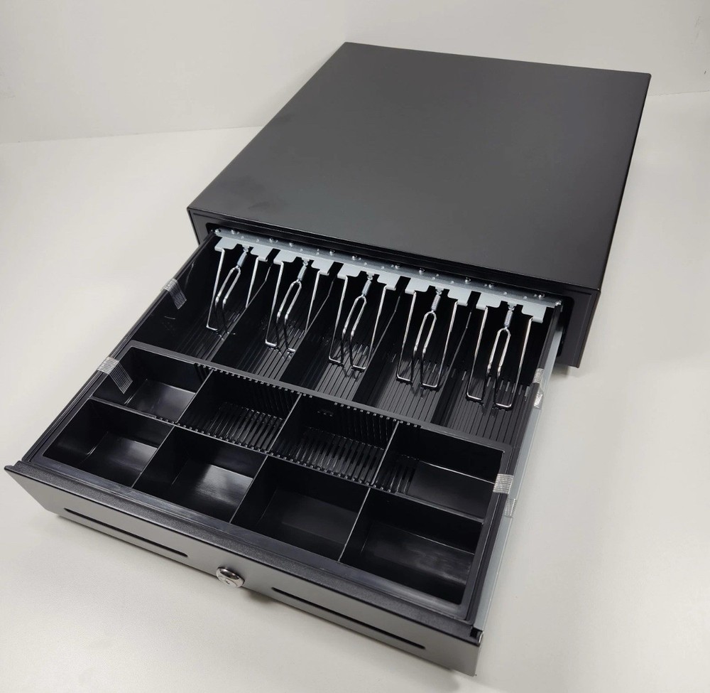 ECH POS Point of Sale Cash Drawer CC-410-B2-5B8C Includes Drawer Key and Cable