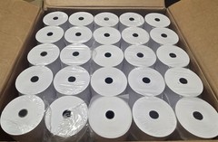 Case of 3″ 1-ply 165′ Bond, 50 Paper Rolls 31165-50