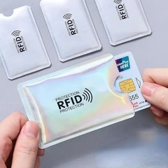 10Pcs Anti-Scan Card Sleeve Anti-Magnetic Anti-Theft anti RFID/NFC Scanning Alum