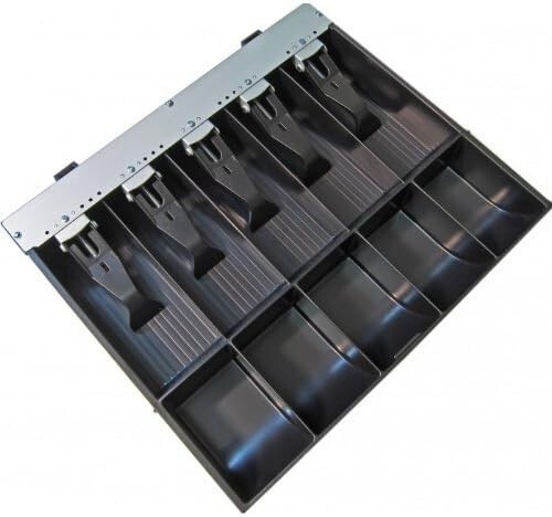 APG Vasario Cash Drawer Till 10 Compartments Black VPK-15B-2A-BX – Free Shipping