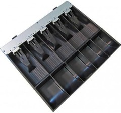 APG Vasario Cash Drawer Till 10 Compartments Black VPK-15B-2A-BX – Free Shipping