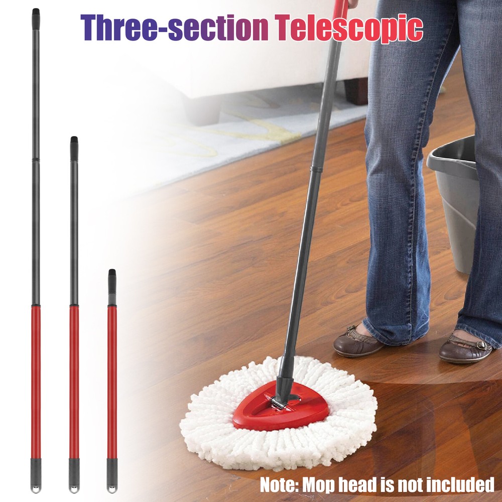 Long Telescopic Spin Mop Pole Handle Replacement 3-Section For O-Cedar EasyWring