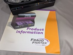 Counterfeit Cash Scanner Fraud Fighter UVeritech UV-16 Ultraviolet Detection