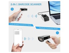 NETUM Fashionable Bluetooth Wireless 1D Barcode Scanner White DS5000