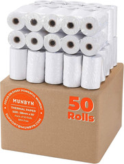 2 1/4″ inch x 50’ft Thermal Paper (50 Rolls), BPA Free Receipt Paper, 58mm Therm