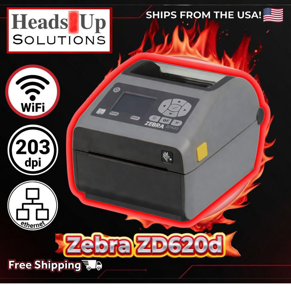 Zebra ZD620d Label Printer Kit | Ethernet | Wifi | 203 dpi | Ships from USA!🔴⭐️