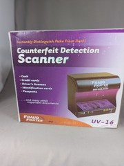 Counterfeit Cash Scanner Fraud Fighter UVeritech UV-16 Ultraviolet Detection