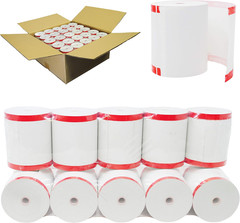 Buyregisterrolls [50 GSM Coreless] 3-1/8” X 230′, White, (2 Case) BPA Free NCR 8