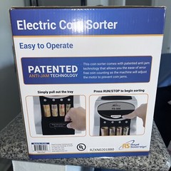 Royal Sovereign Coin Sorter FS-500 Change Counted