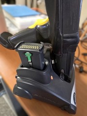 Symbol MC92N0 Mobile Handheld Barcode Scanner with base station