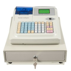 Electronic POS System Cash Register w/48 Keys 8 Digital LED Retail/Restaurant