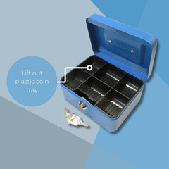 6″ Cash Box Blue