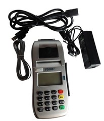 First Data FD100 Point of Sale Credit Card Terminal Swipe Reader. Good condition