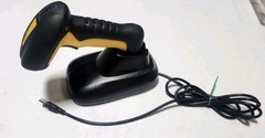 Adesso NuScan 4100B Black Bluetooth Antimicrobial Waterproof CCD Barcode Scanner