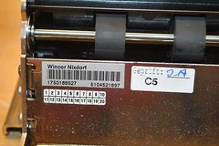 Wincor Nixdorf 01750188527 Check & Cash Transfer Mechanism w/ 01770034916 Cover