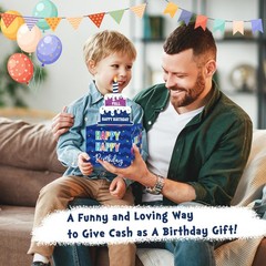 Birthday Money Box for Cash Gift Pull Surprise Money Gift Box for Kids Adults