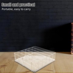 Cash Drawer Tray Clear Acrylic Storage Box 6 Compartments Money Organizer Home