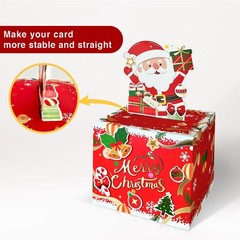 Red Surprise Explosion Christmas Money Box Holder Cash Gift Pull Bags 60 PCS