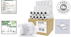 Quality Thermal Paper Roll 2-1/4″ x 50′ – 50 Rolls with End Signal