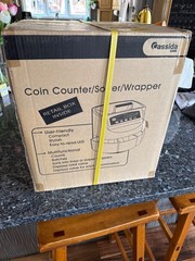 Cassida C200 Business-Grade Electronic Coin Counter and Roller – Black