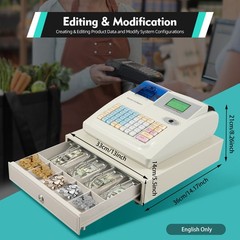 Electronic Cash Register 48 Keys Cash Management System with Thermal Printer